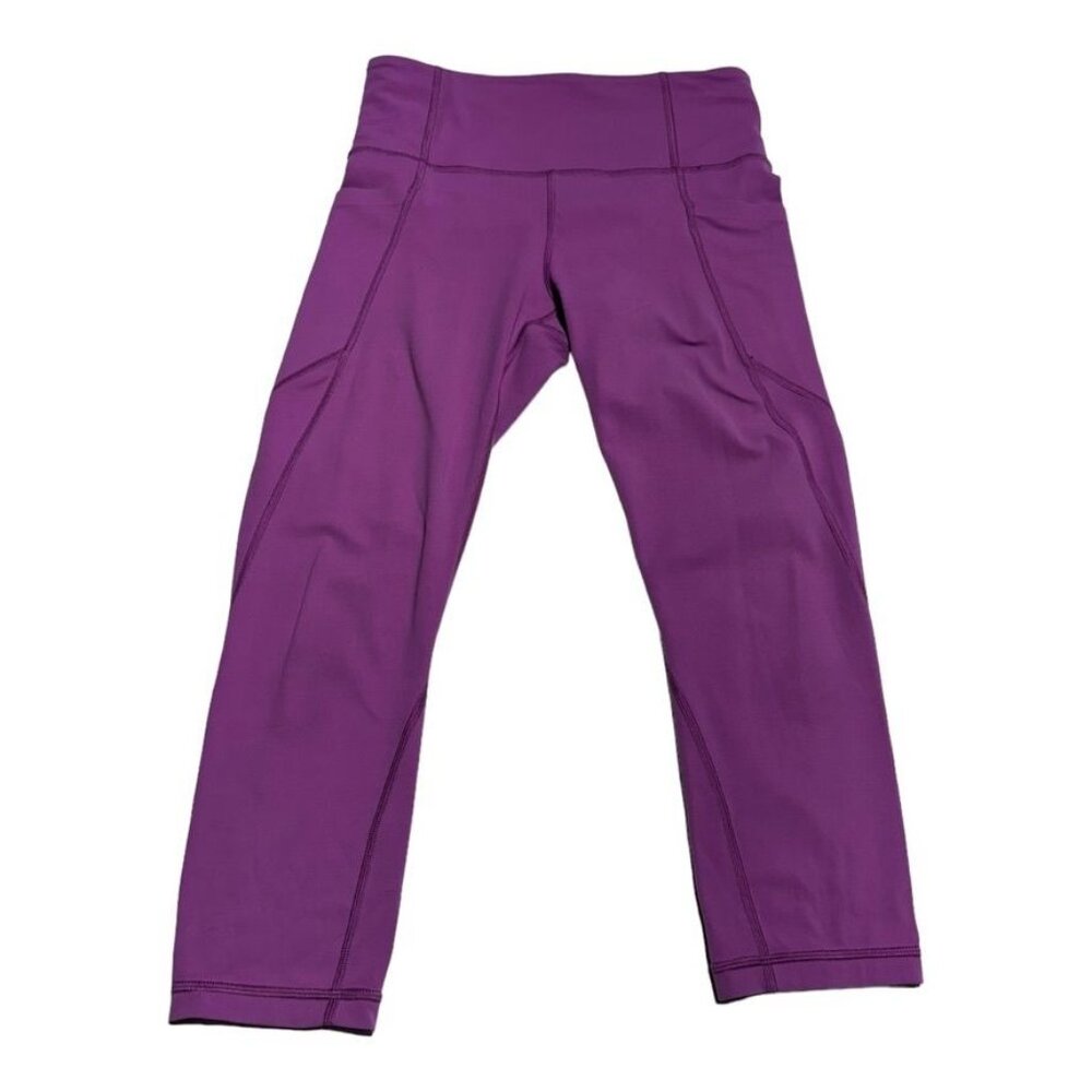 Athleta Cropped Leggings Pink Size Small - Picture 1 of 8